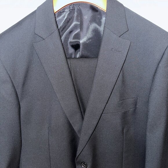 Dark Navy Full Suit (40R Jacket, 32 Waist Pants) - SuperLux - Giorgio Fiorelli - Picture 2 of 12